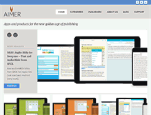Tablet Screenshot of aimermedia.com